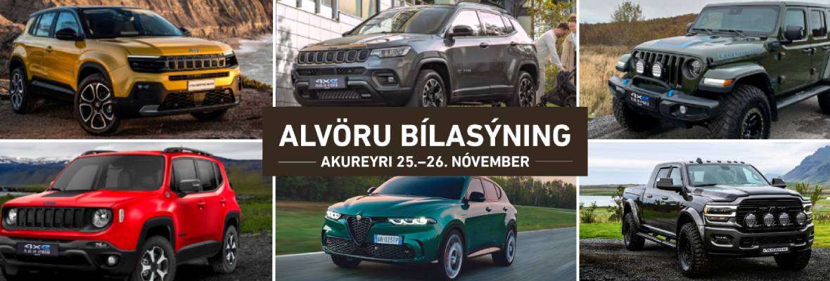 Bílasýning ÍSBAND á Akureyri 25.-26. nóvember